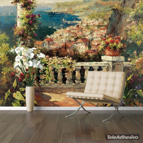 Wall Murals: View from the terrace, Peter Bell