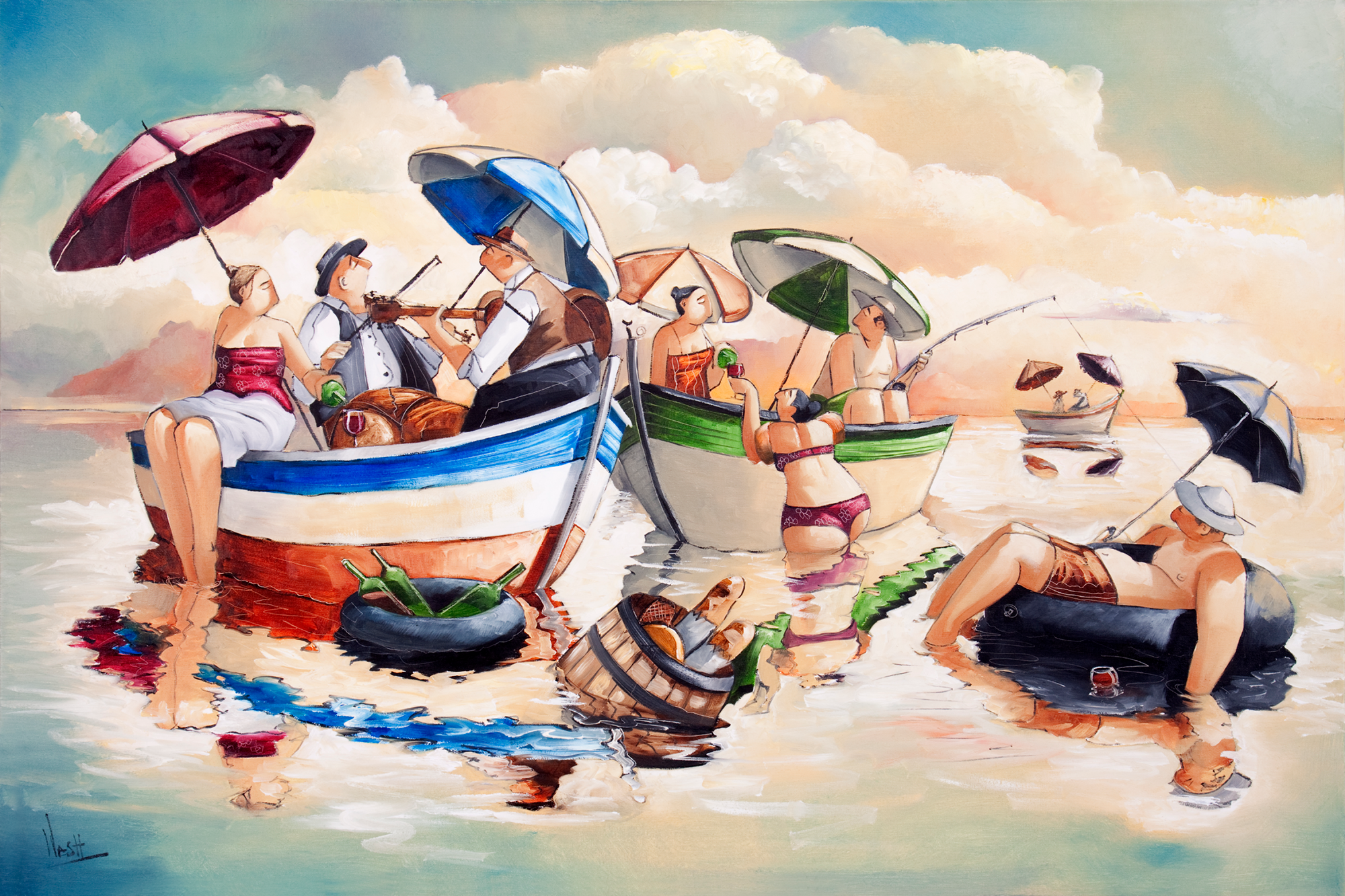 Wall Murals: Water lunch (Ronald West)