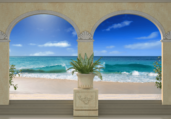 Wall Murals: Porches on the beach