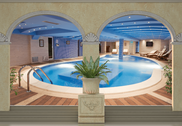 Wall Murals: Spa pool
