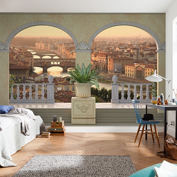 Wall Murals: Balcony in Florence 0