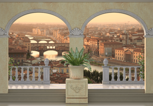 Wall Murals: Balcony in Florence