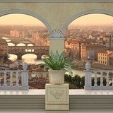 Wall Murals: Balcony in Florence 3