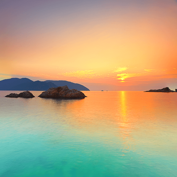 Wall Murals: Sunrise in the sea
