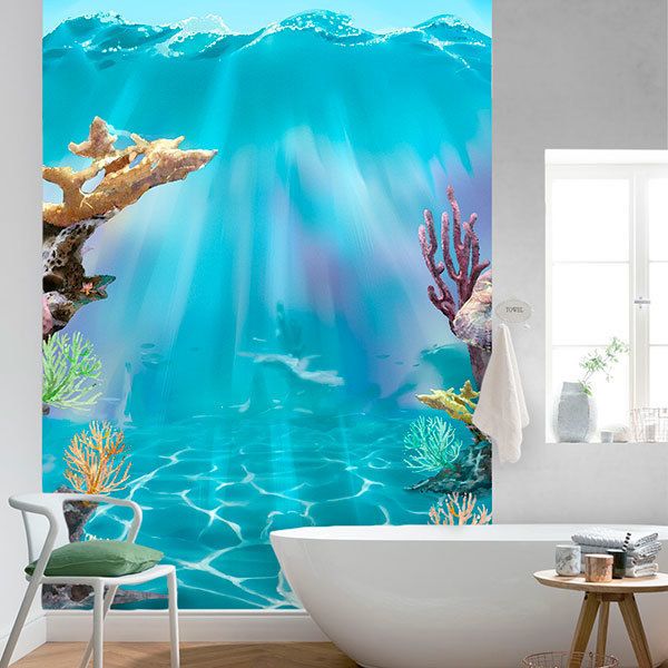 Wall Murals: Coral under the waves