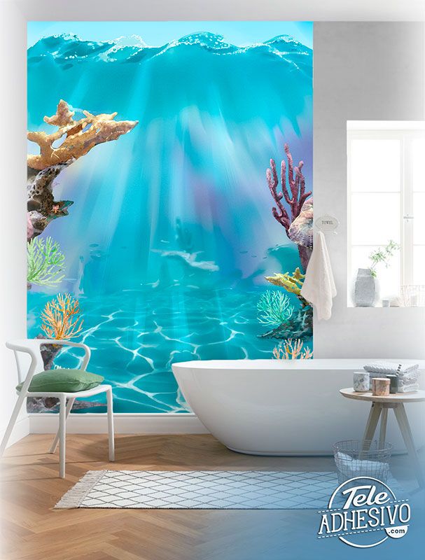 Wall Murals: Coral under the waves