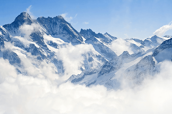 Wall Murals: Mountains above the clouds