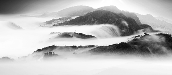 Wall Murals: Fog in the mountains
