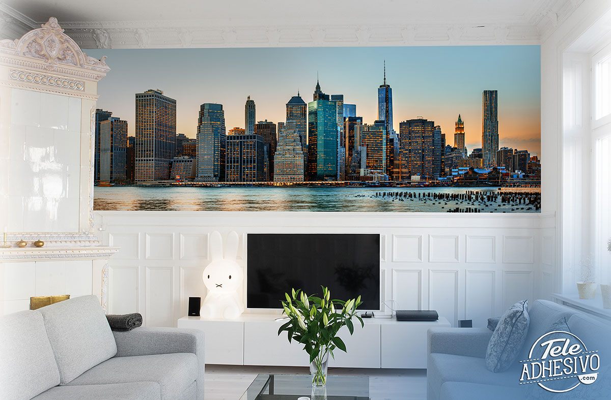 Wall Murals: Panoramic view of New York