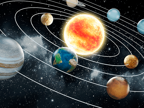 Wall Murals: Orbit of the Solar System