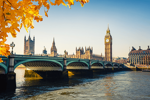 Wall Murals: Westminster Bridge over the Thames