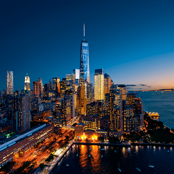 Wall Murals: Manhattan at night