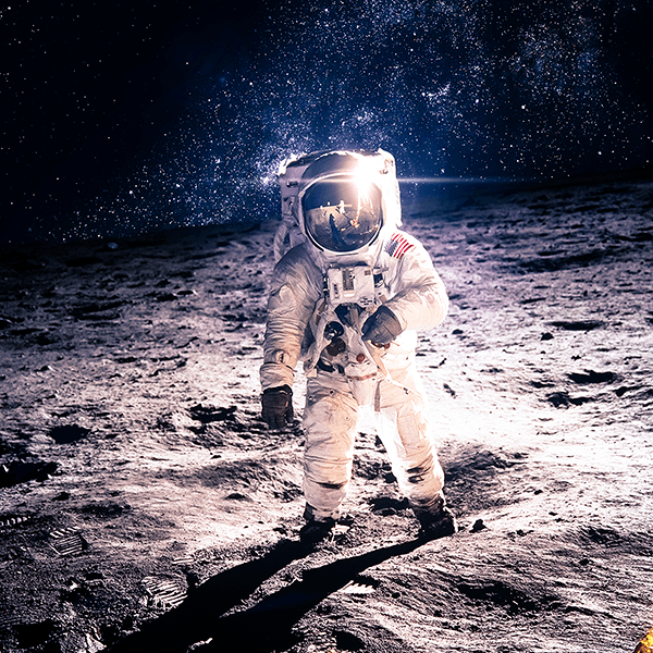 Wall Murals: Armstrong on the Moon