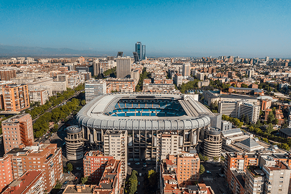 Wall Murals: Aerial view of Santiago Bernabéu