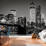 Wall Murals: Manhattan in black and white 2