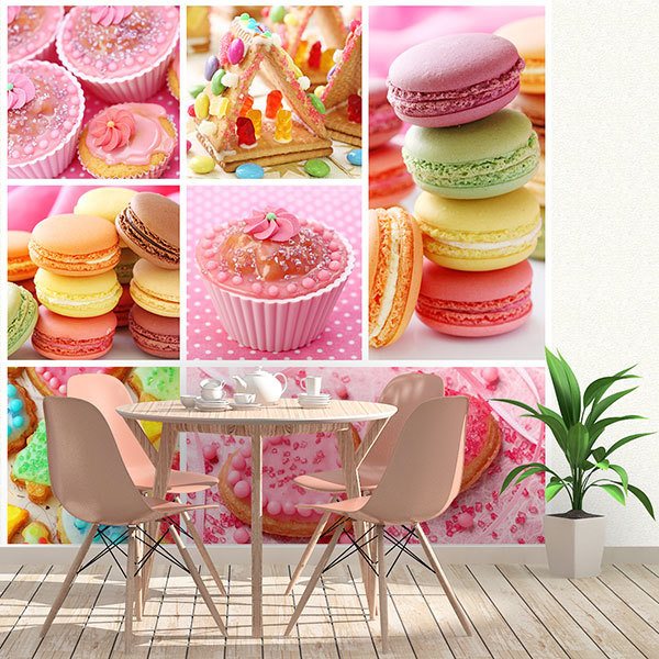 Wall Murals: Collage Cupcakes