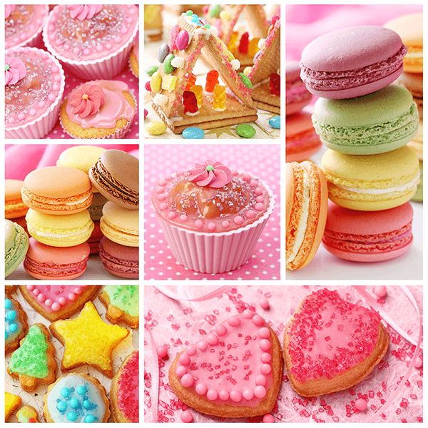Wall Murals: Collage Cupcakes