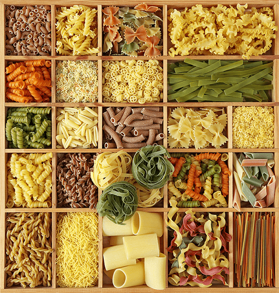 Wall Murals: Collage Italian Pasta