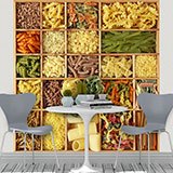 Wall Murals: Collage Italian Pasta 2