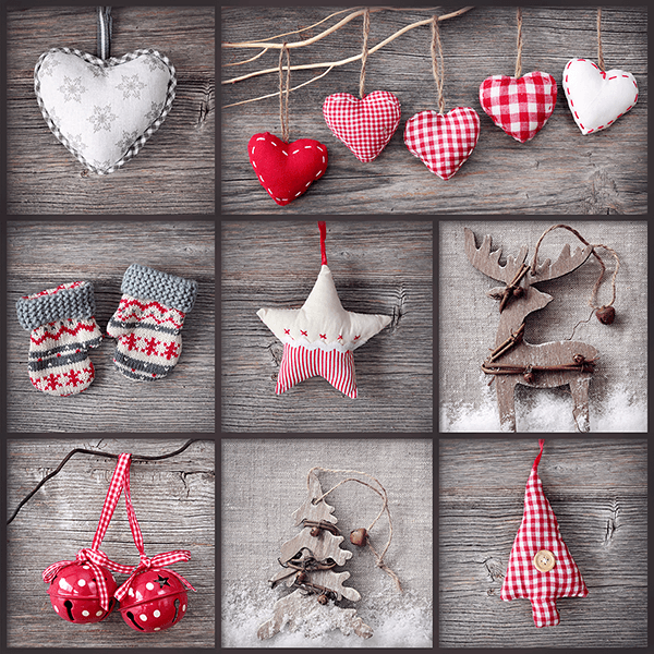 Wall Murals: Collage Christmas Decoration