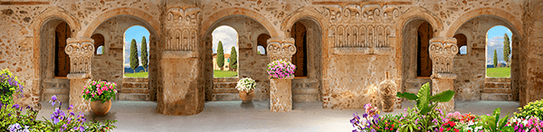 Wall Murals: Panoramic porch