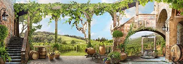 Wall Murals: Italian Farmhouse