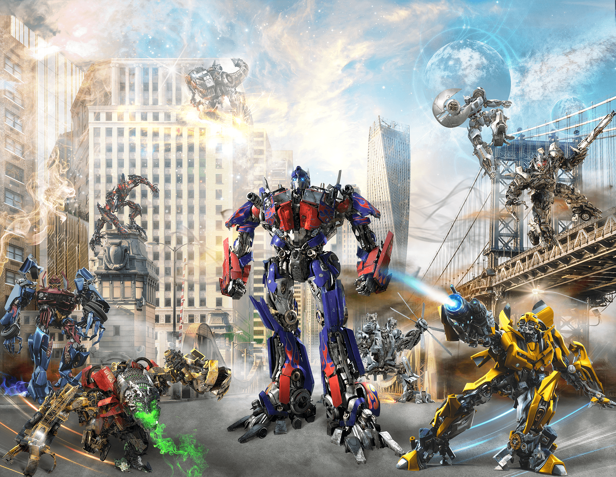 Wall Murals: Transformers in action
