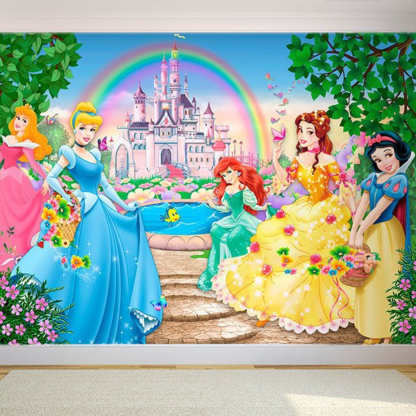 Wall mural Princesses and Disney Castle