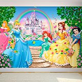 Wall Murals: Princesses and Disney Castle 2