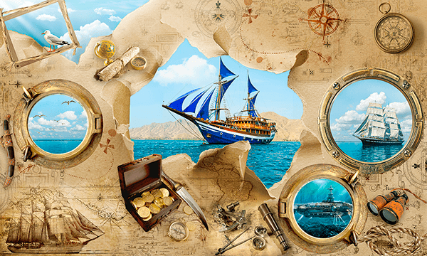 Wall Murals: Sailing adventures