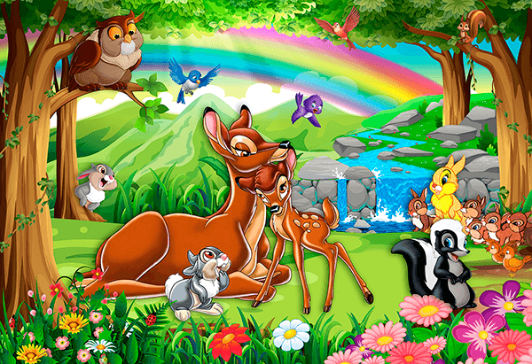 Wall Murals: Bambi en el bosque