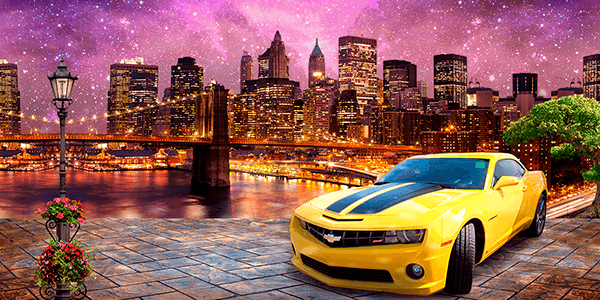 Wall Murals: Chevrolet at Brooklyn Bridge