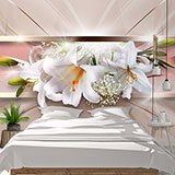 Wall Murals: Panoramic floral composition 2