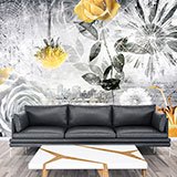 Wall Murals: Collage floral city 2