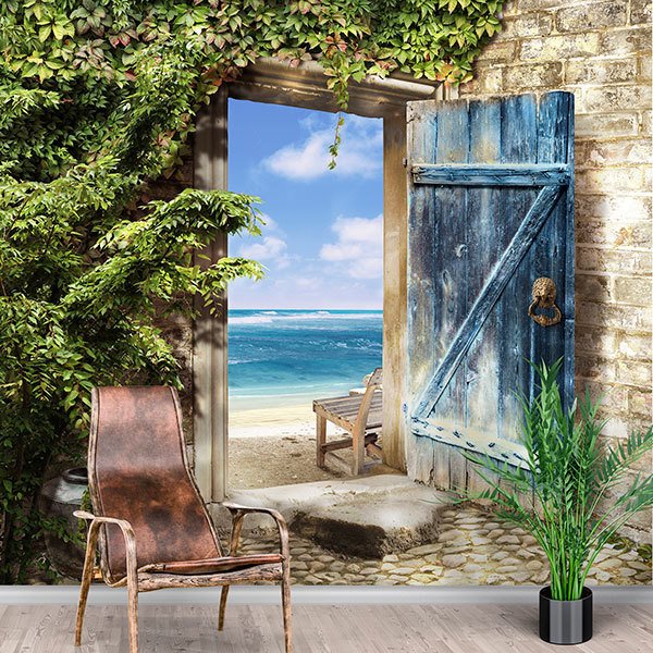 Wall Murals: Departure to the beach 0