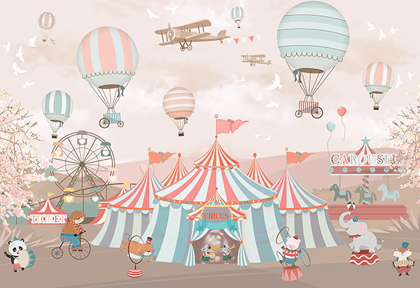 Wall Murals: Grand Animal Circus