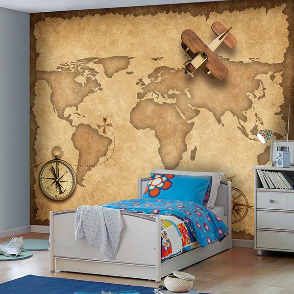 Wall Murals: Flying over the world