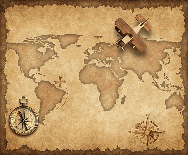 Wall Murals: Flying over the world