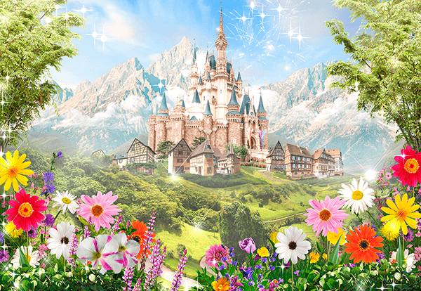 Wall Murals: Disney castle