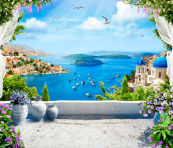 Wall Murals: Balcony to the Aegean