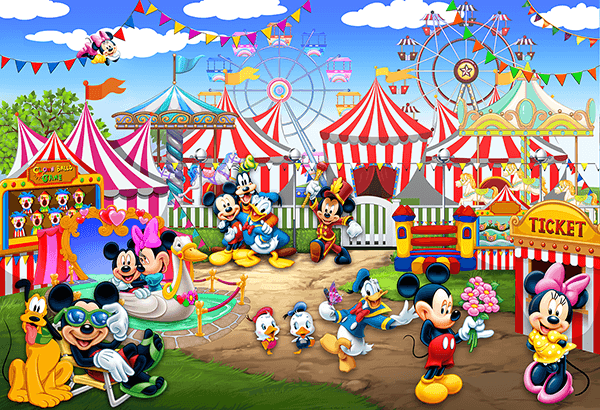 Wall Murals: Disney Amusement Park