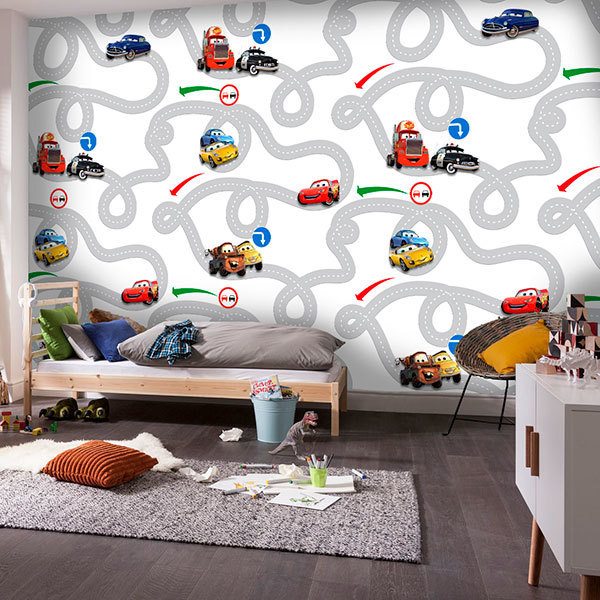 Wall Murals: Circuit Cars, Disney