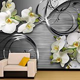 Wall Murals: Orchids on metal 2