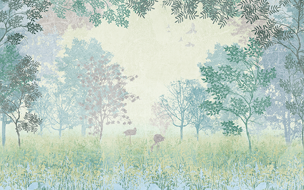 Wall Murals: Flemingo Illustration