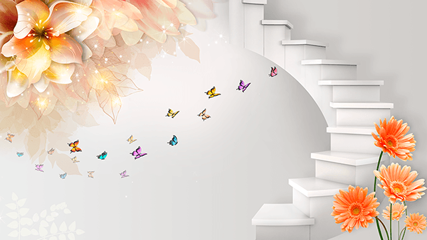 Wall Murals: Staircase to Fantasy World