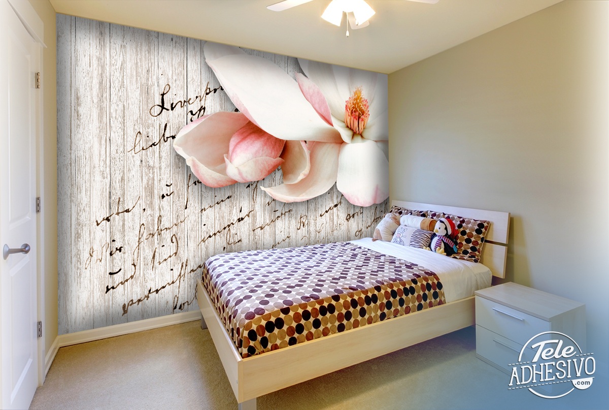 Wall Murals: Poems and flowers