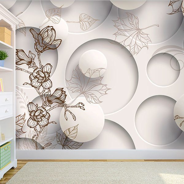 Wall Murals: Floral Collage 0