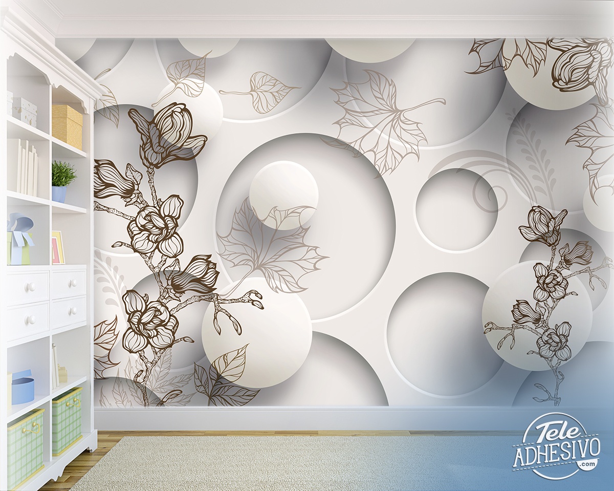 Wall Murals: Floral Collage