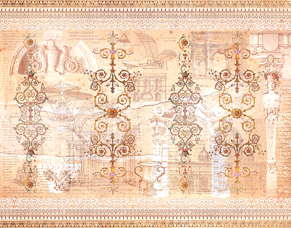 Wall Murals: Antique Ornaments