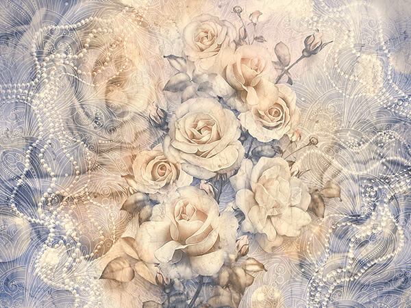Wall Murals: Winchester Cathedral Bouquet of Roses